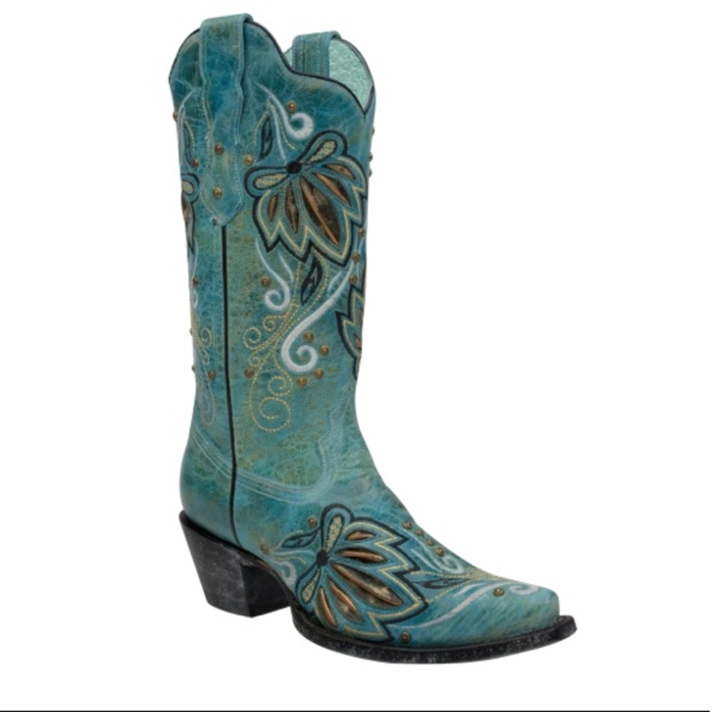 IVE WEST- Needles Turquesa Cowgirl fashion Boot